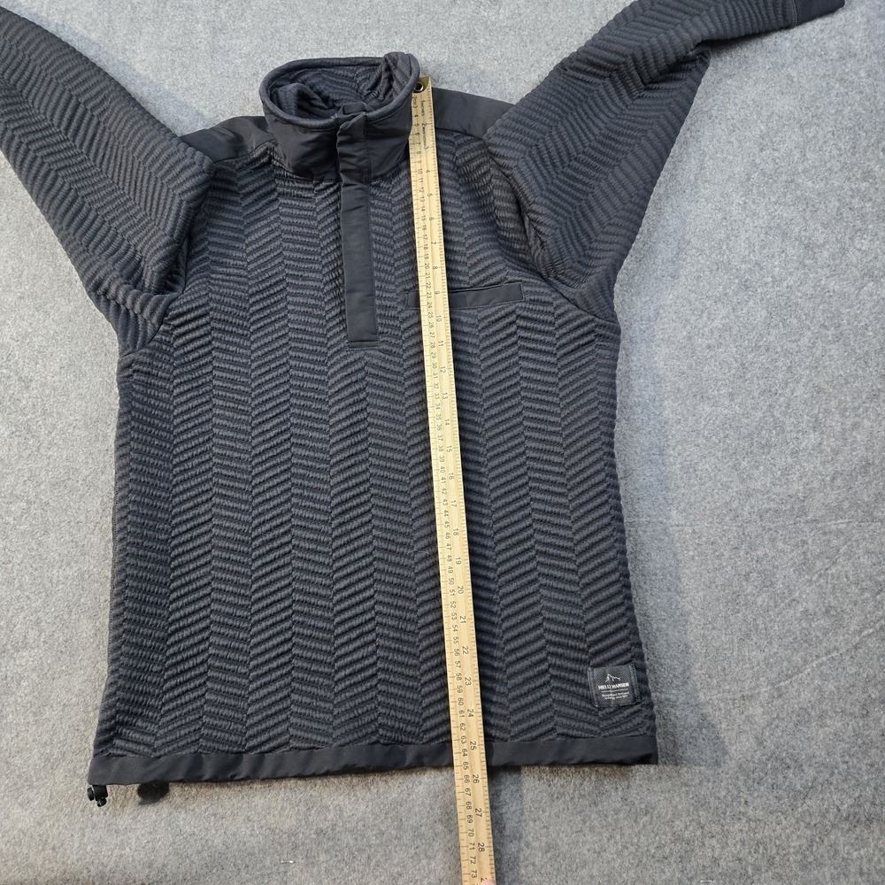 Helly Hansen Sweatshirt Mens Small Black Ebony Lillo‎ Snap Pullover Skiing - Picture 15 of 16